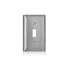 Leviton SS1-40 Stainless Steel C-Series 302-304 1G Standard Toggle Switch Wallplate