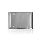 Leviton SL33 Stainless Steel C-Series 430 3G Standard Blank Wallplate