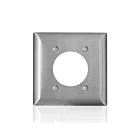Leviton SS703-40 Stainless Steel C-Series 302-304 2G Standard 2.15" Open Wallplate