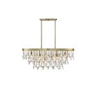 Savoy House Livorno 1-1847-8-127 8-Lights 480W Noble Brass Linear Chandelier