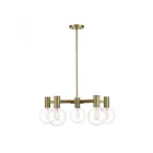 Savoy House Essentials Wright 1-3073-5-322 5-Lights 300W Warm Brass Chandelier
