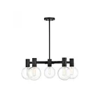 Savoy House Essentials Wright 1-3073-5-89 5-Lights 300W Matte Black Chandelier