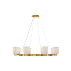 Savoy House Isla Blanca 1-3173-8-322 8-Lights 480W Warm Brass Chandelier