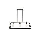 Savoy House Essentials Denton 1-326-3-44 3-Lights 180W Classic Bronze Linear Chandelier