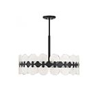 Savoy House Boca 1-3720-6-89 6-Lights 360W Matte Black Chandelier