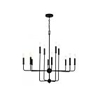 Savoy House Essentials Avondale 1-4046-12-89 12-Lights 720W Matte Black Chandelier