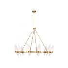 Savoy House Nouvel 1-5504-12-322 12-Lights 720W Warm Brass Chandelier
