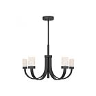 Savoy House Kahn 1-6620-6-89 6-Lights 30W Matte Black Chandelier