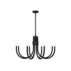 Savoy House Essentials Sorrento 1-6680-8-89 8-Lights 480W Matte Black Chandelier