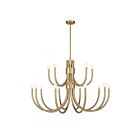 Savoy House Essentials Sorrento 1-6682-15-127 15-Lights 900W Noble Brass Chandelier