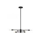 Savoy House Lyrique 1-7000-6-89 6-Lights 360W Matte Black Chandelier