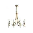 Savoy House Mayfair 1-7718-8-195 8-Lights 480W Warm Brass and Chrome Chandelier