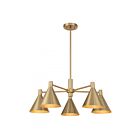 Savoy House Pharos 1-8004-5-127 5-Lights 300W Noble Brass Chandelier