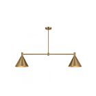Savoy House Pharos 1-8005-2-127 2-Lights 120W Noble Brass Linear Chandelier