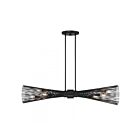 Savoy House Longfellow 1-9601-6-89 6-Lights 360W Matte Black Linear Chandelier