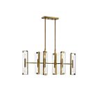 Savoy House Essentials Winfield 1-9773-12-322 12-Lights 720W Warm Brass Linear Chandelier