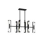 Savoy House Essentials Winfield 1-9773-12-89 12-Lights 720W Matte Black Linear Chandelier