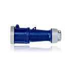 Leviton 5100C9WLEV 100 Amp Pin & Sleeve Connector-Blue