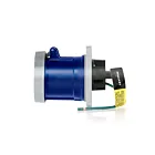 Leviton 3100R6WLEV 100 Amp Pin & Sleeve Receptacle-Blue