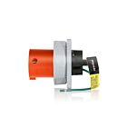Leviton 4100B12WLEV 100 Amp Pin & Sleeve Inlet-Orange