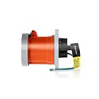 Leviton 4100R12WLEV 100 Amp Pin & Sleeve Receptacle-Orange