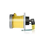 Leviton 3100R4WLEV 100 Amp Pin & Sleeve Receptacle-Yellow