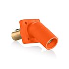 Leviton 16R27-UO 16 Series Male 45 Degree Panel Receptacle Orange