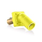 Leviton 16R27-UY 16 Series Male 45 Degree Panel Receptacle Yellow