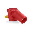 Leviton 16R29-1UR Red 16 Male Panel Receptacle 45Deg 1.125" Threaded Stud