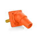 Leviton 16R30-1UO Orange 16 Female Panel Receptacle 45Deg 1.125" Threaded Stud