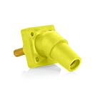 Leviton 16R30-1UY Yellow 16 Female Panel Receptacle 45Deg 1.125" Threaded Stud