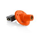 Leviton 17RSW-SO 17Series F 30-Deg Pan Receptacle W/Switch Orange