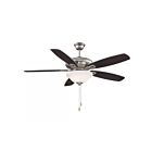 Savoy House Meridian M2017BNRV 52" Brushed Nickel 56.6W Ceiling Fan