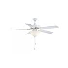 Savoy House Meridian M2018WHRV 52" White 60.99W Ceiling Fan
