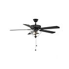 Savoy House Meridian M2019MBKRV 52" Matte Black 60.99W Ceiling Fan