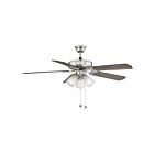 Savoy House Meridian M2021BNRV 52" Brushed Nickel 60.48W Ceiling Fan