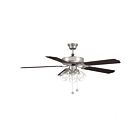 Savoy House Meridian M2022BNRV 52" Brushed Nickel 60.48W Ceiling Fan