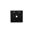Leviton 42080-1EP 1Pt Quickport Wallplate Black