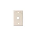 Leviton 42080-1TS Alm 1Pt Quickport Wallplate
