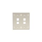 Leviton 42080-4IP 4Pt Quickport Wallplate I