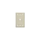 Leviton 42081-1IS Wallplate 1Port 1-Gang Angled Id Ivory