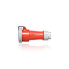 Leviton 520C7WLEV 20 Amp Pin & Sleeve Connector - Red