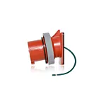 Leviton 520B7WLEV 20 Amp Pin & Sleeve Inlet - Red