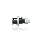 Leviton 520P5WLEV 20 Amp Pin & Sleeve Plug - Black