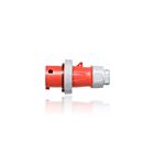 Leviton 520P7WLEV 20 Amp Pin & Sleeve Plug - Red