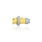 Leviton 320P4WLEV 20 Amp Pin & Sleeve Plug - Yellow