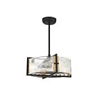 Savoy House Hayward 24-FD-1698-143 23" Matte Black with Warm Brass Accents 28W Ceiling Fan
