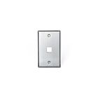 Leviton 43080-1S1 1 Gang 1 Port Stainless Steel Wallplate
