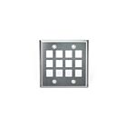 Leviton 43080-S12 2G 12Prt Stainless Steel Wallplate