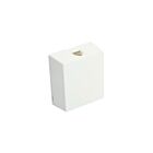 Leviton 4625A-26W White 6-Cond Surface Mount Jack